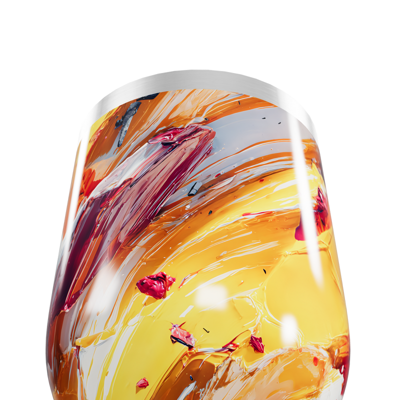 Copo Térmico Slim - Abstrato Colorido Aço Inox