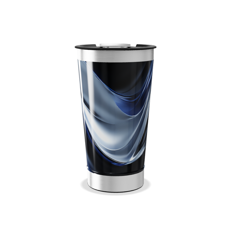 Copo Térmico - Azul Preto Aço Inox