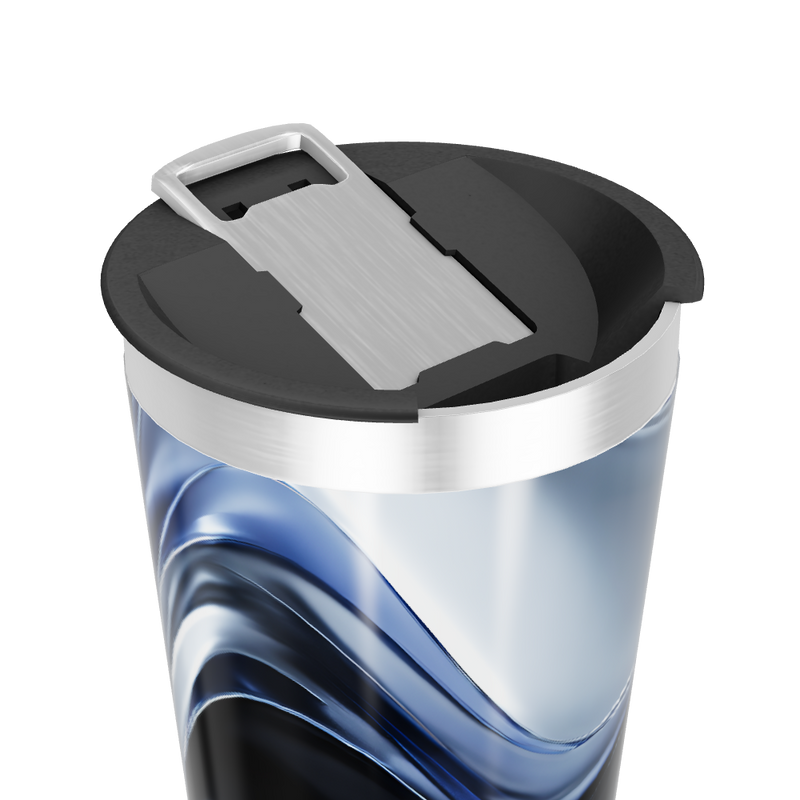 Copo Térmico - Azul Preto Aço Inox