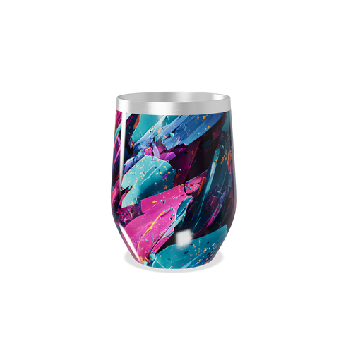 Copo Térmico Slim - Abstrato Colorido Inox