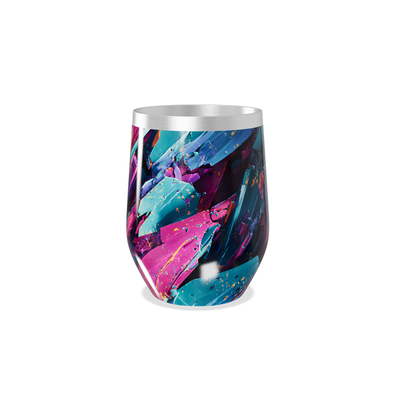 Copo Térmico Slim - Abstrato Colorido Inox