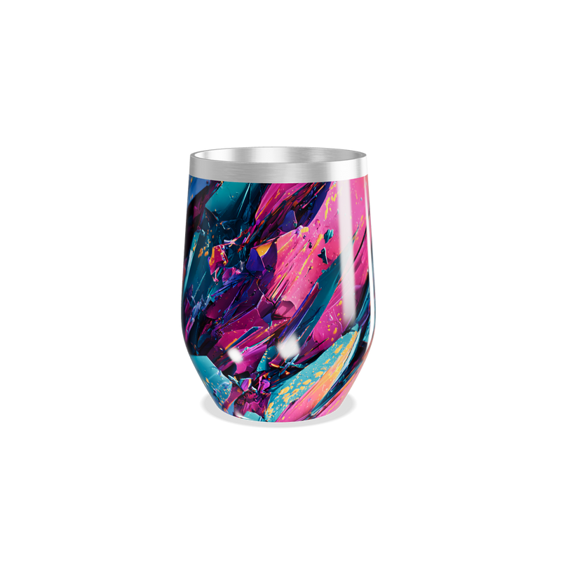 Copo Térmico Slim - Abstrato Colorido Inox