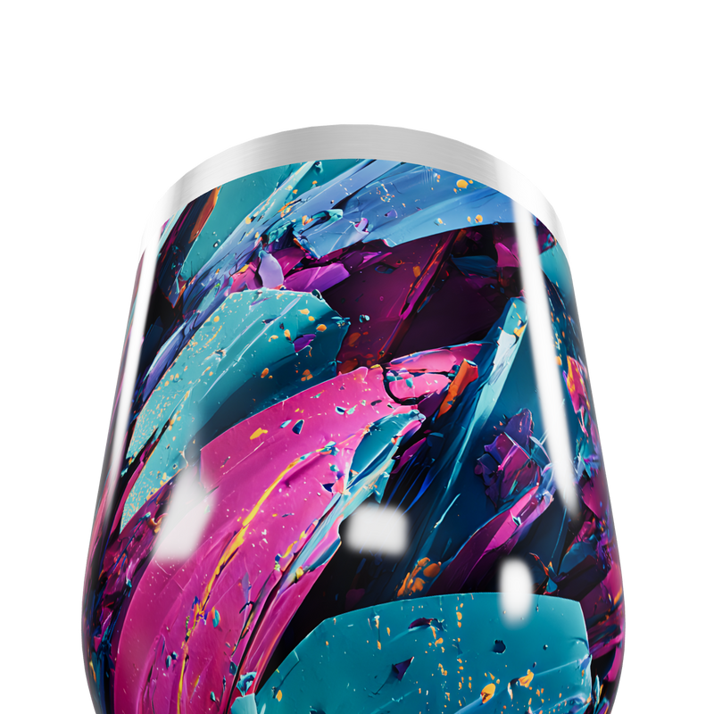 Copo Térmico Slim - Abstrato Colorido Inox