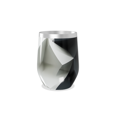 Copo Térmico Slim - Geométrico Preto Branco