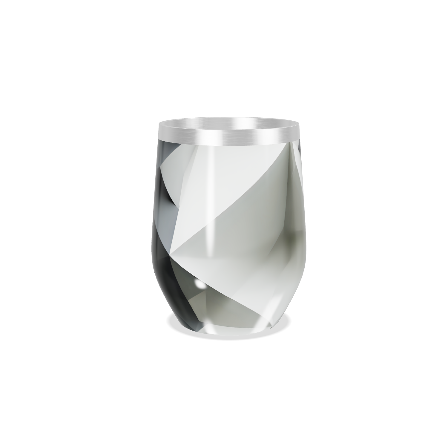 Copo Térmico Slim - Geométrico Preto Branco