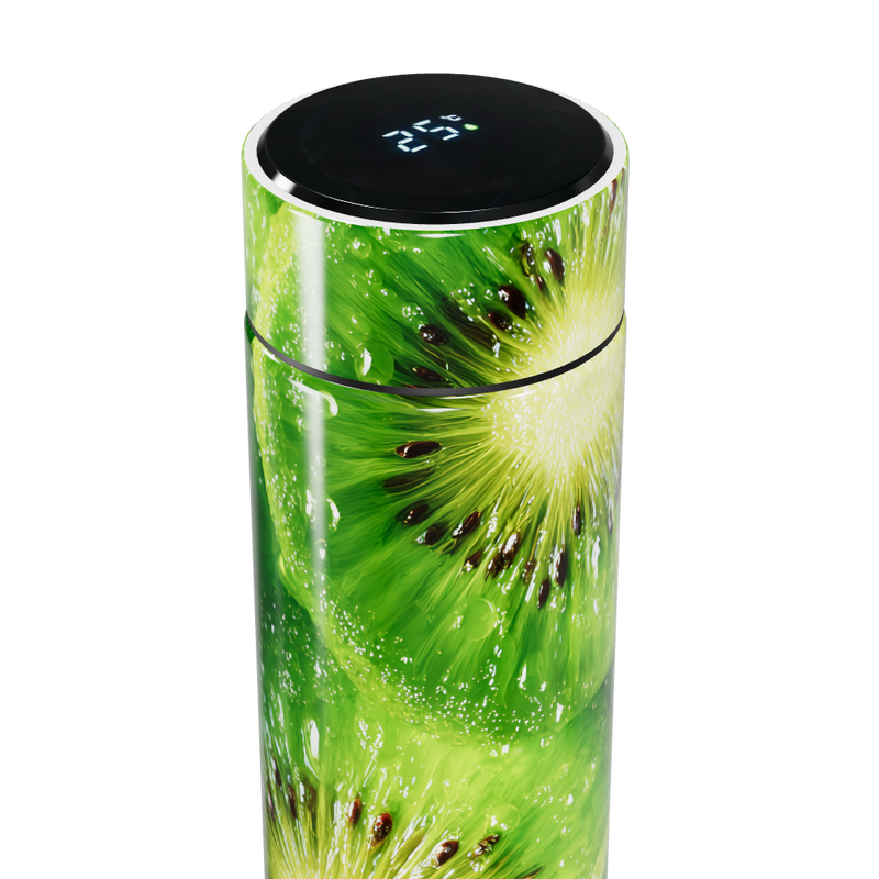 Garrafa Térmica Touch - Estampa Kiwi Verde