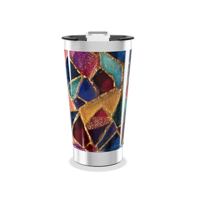 Copo Térmico - Vidro Colorido