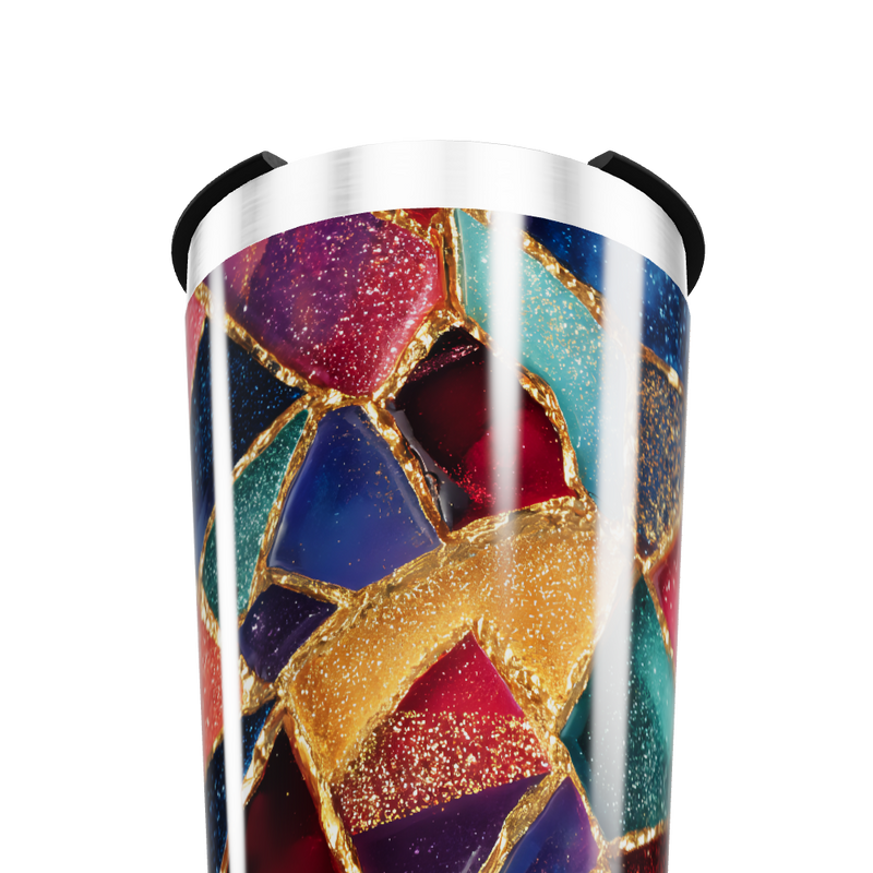 Copo Térmico - Vidro Colorido