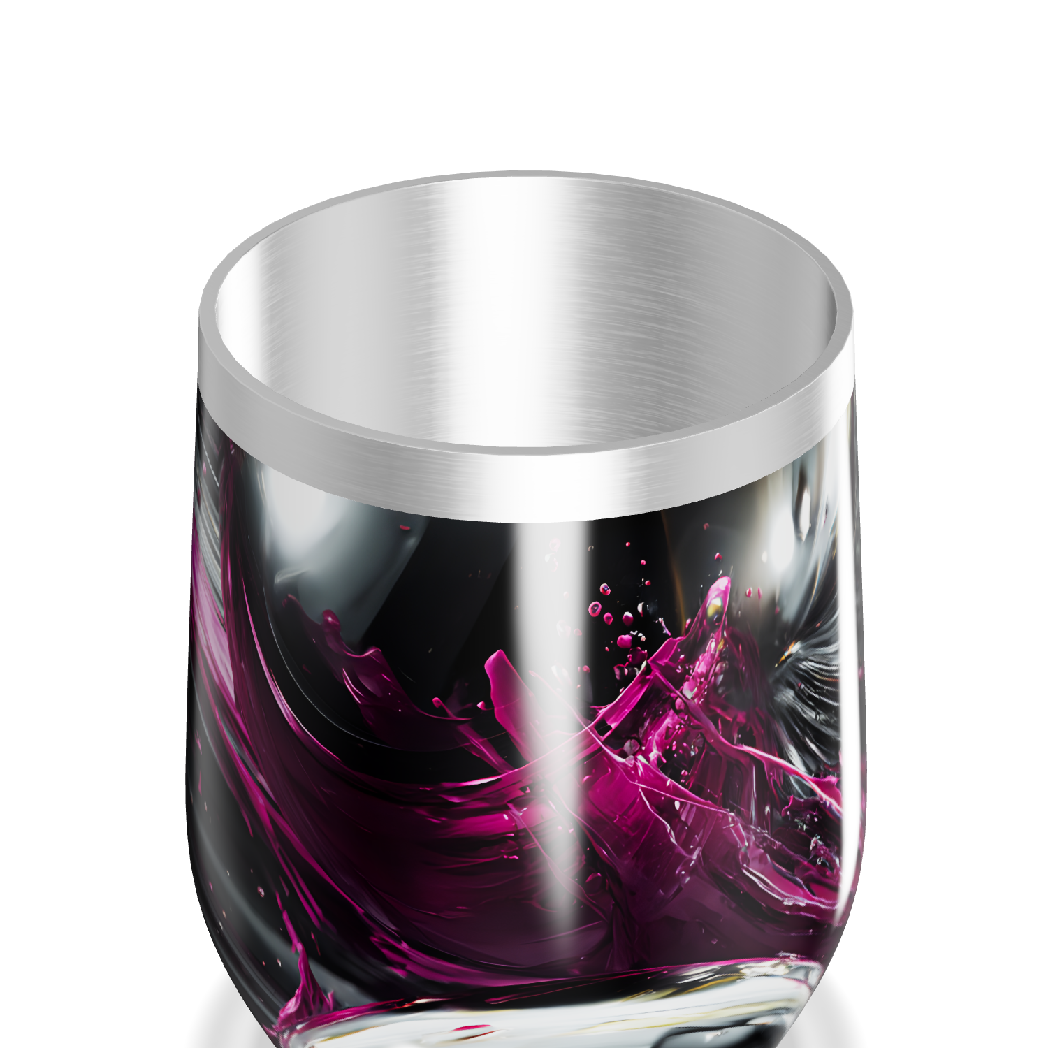 Copo Térmico Slim - Estampa Abstrata Colorida