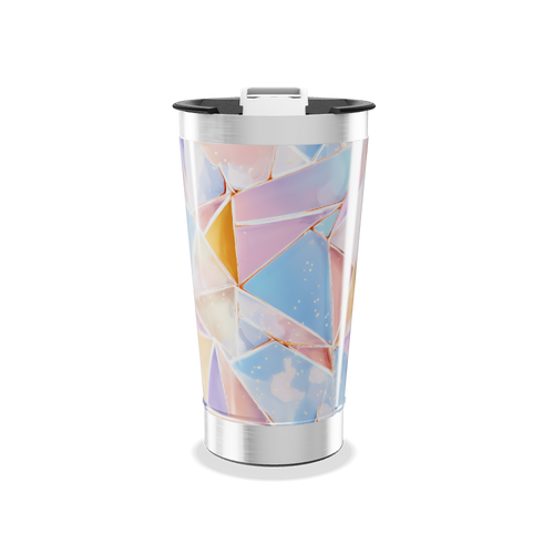 Copo Térmico - Estampa Geométrica Colorida