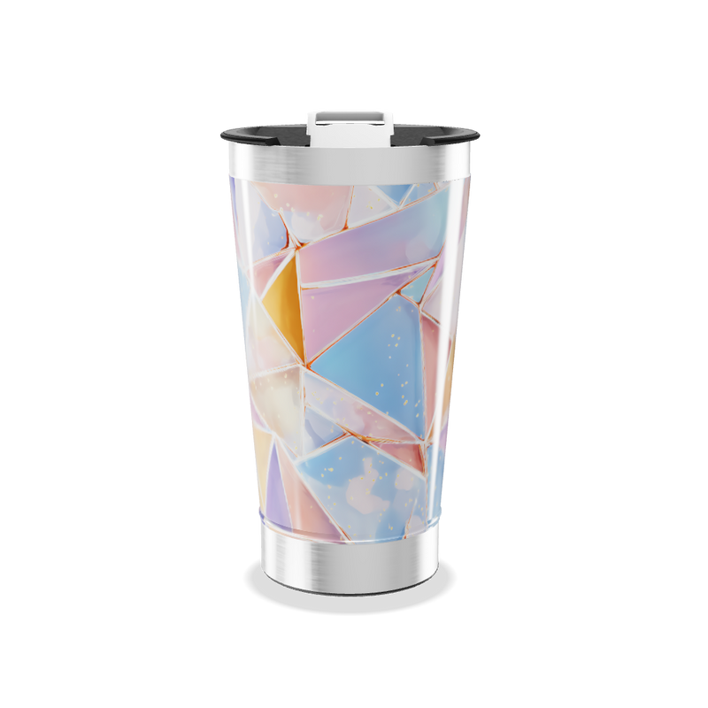 Copo Térmico - Estampa Geométrica Colorida