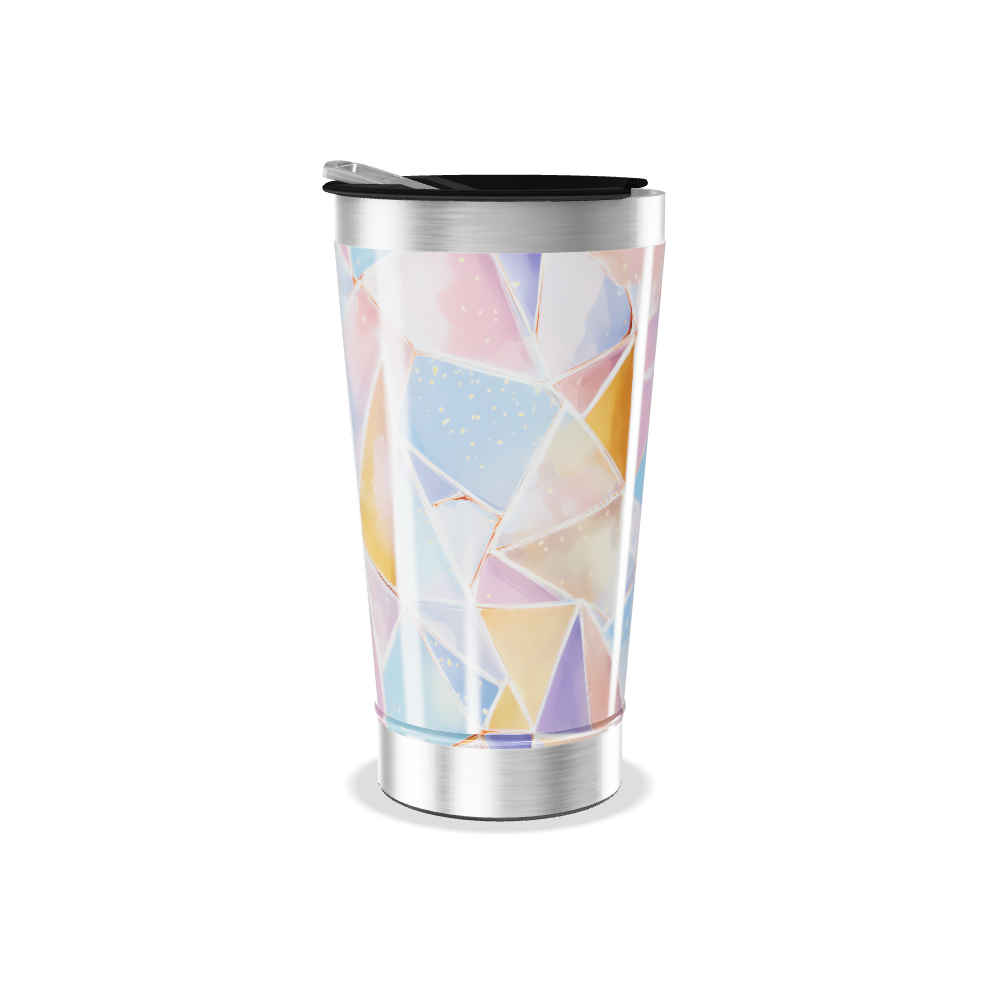 Copo Térmico - Estampa Geométrica Colorida