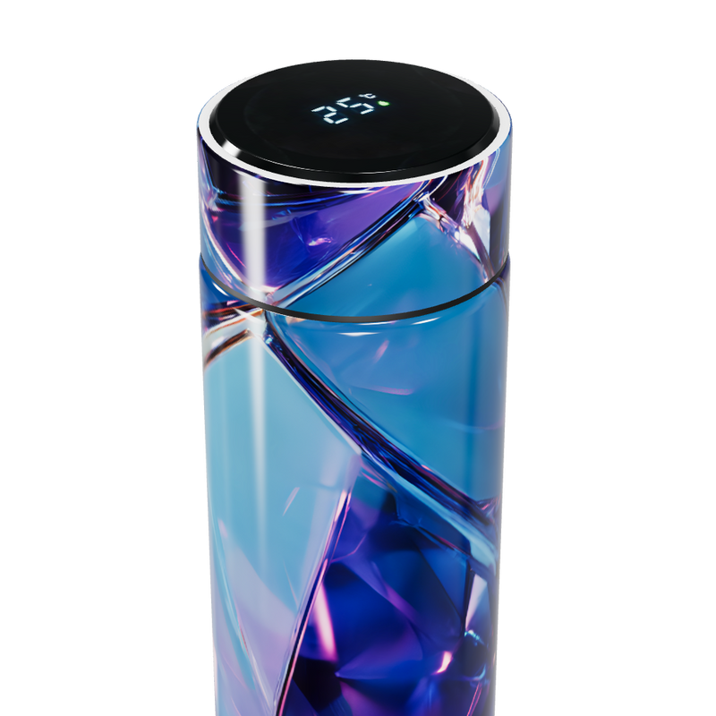 Garrafa Térmica Touch - Cristal Azul Digital