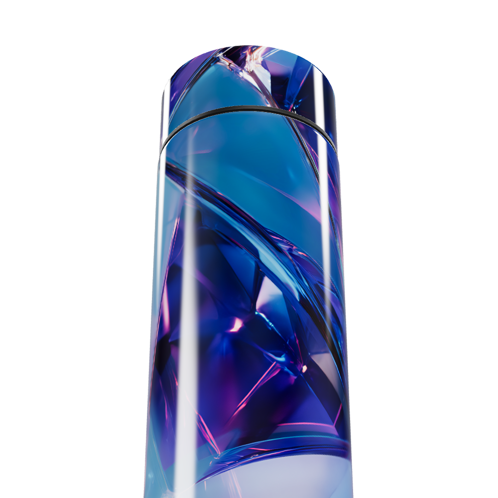 Garrafa Térmica Touch - Cristal Azul Digital