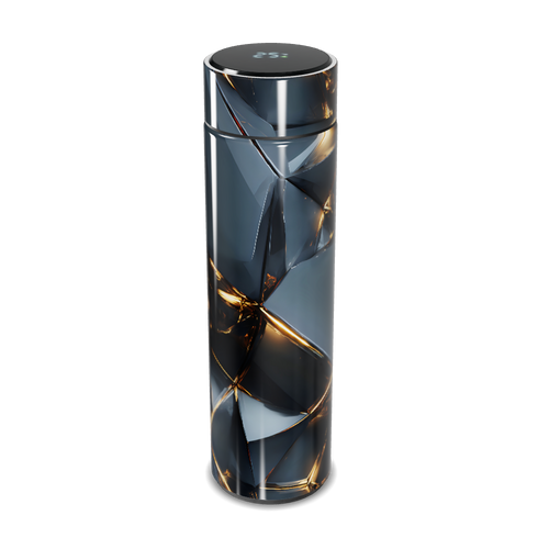 Garrafa Térmica Touch - Cristal Preto LED