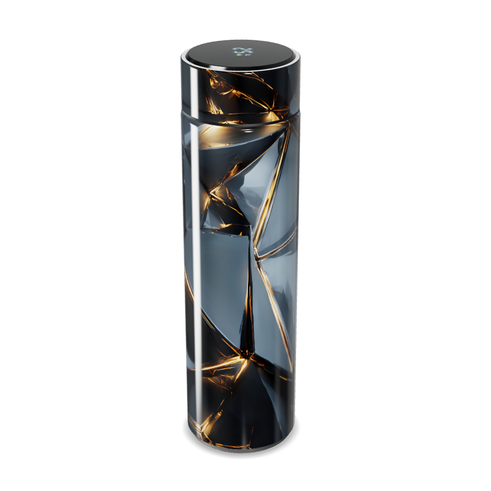 Garrafa Térmica Touch - Cristal Preto LED