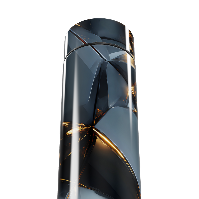 Garrafa Térmica Touch - Cristal Preto LED