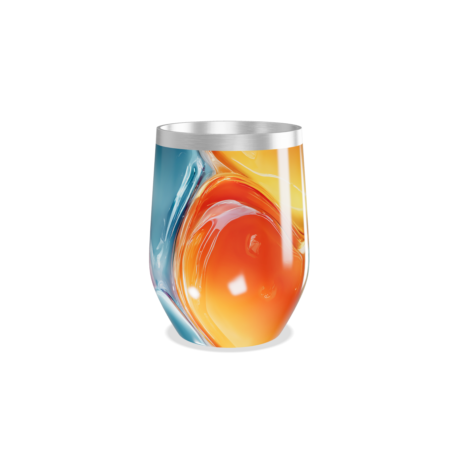 Copo Térmico Slim - Colorido Acrílico Moderno