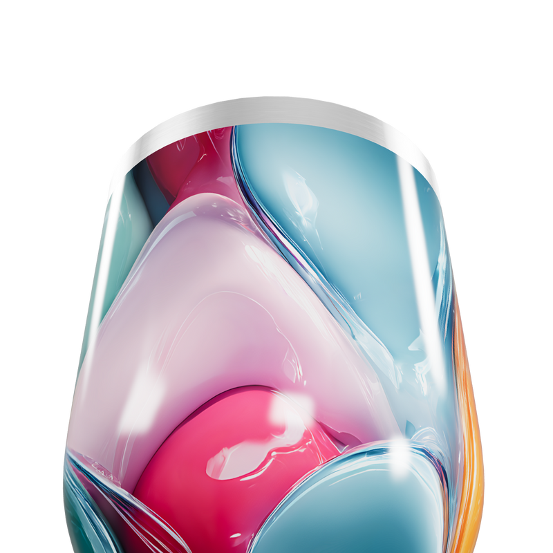 Copo Térmico Slim - Colorido Acrílico Moderno