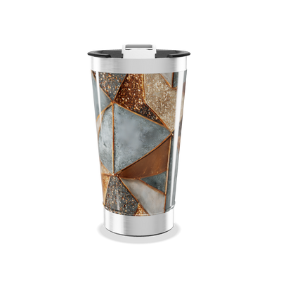 Copo Térmico - Geométrico Colorido Inox