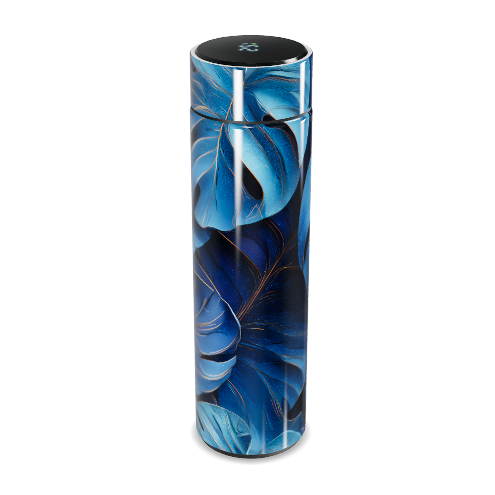 Garrafa Térmica Touch - Folhagem Azul