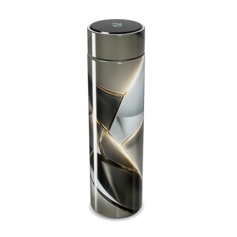 Garrafa Térmica Touch - Preto Dourado Inox