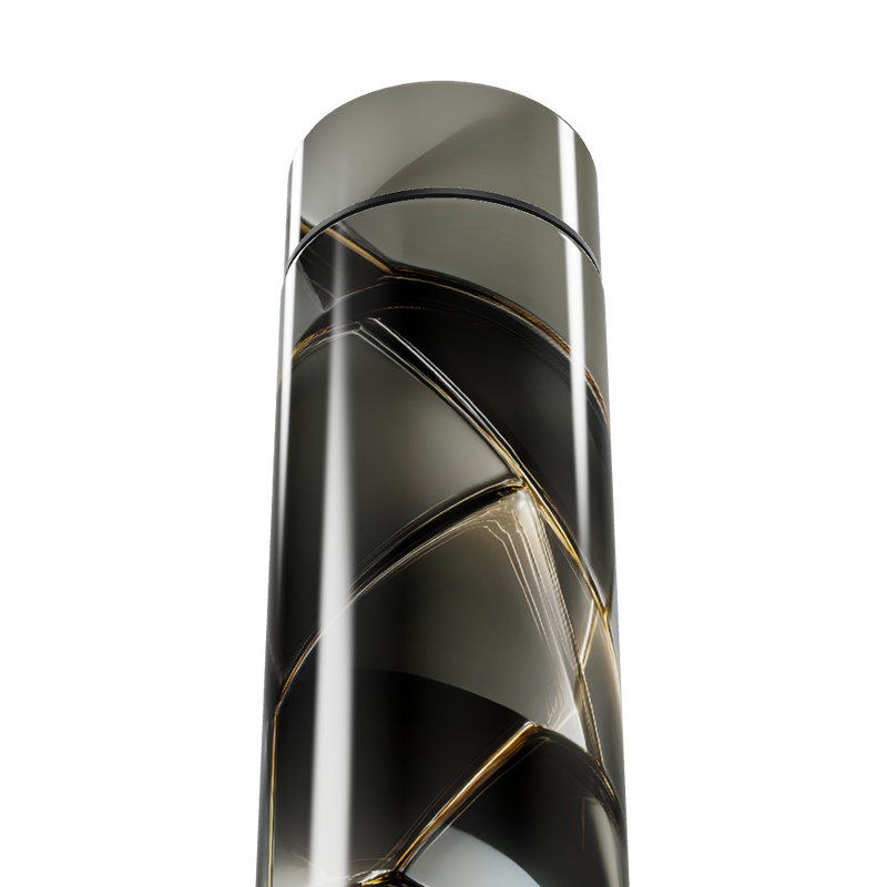 Garrafa Térmica Touch - Preto Dourado Inox