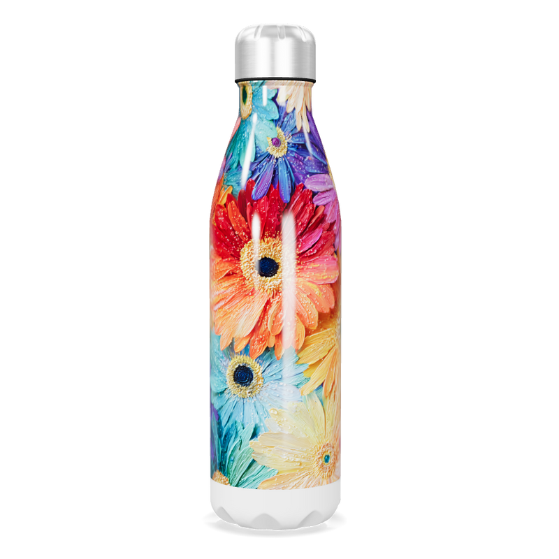 Garrafa Inox - Estampa Floral Colorida