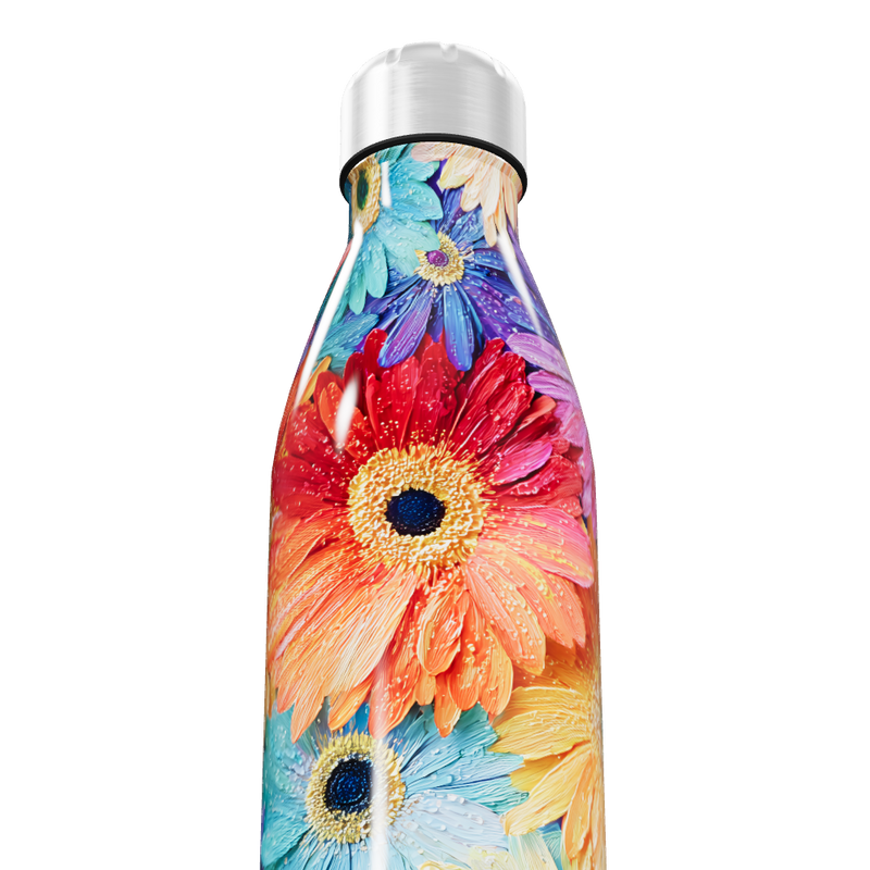 Garrafa Inox - Estampa Floral Colorida