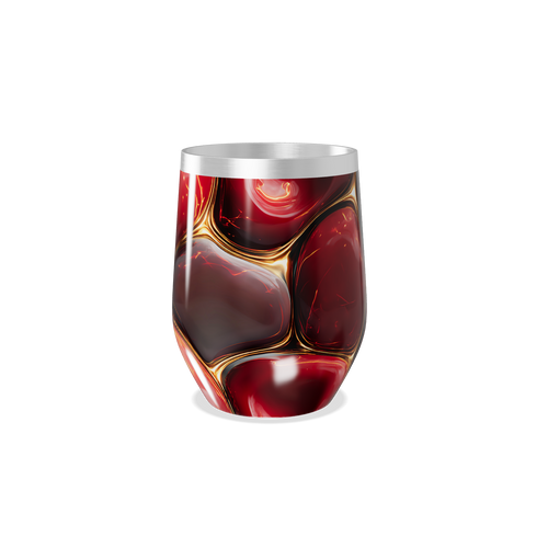 Copo Térmico Slim - Vermelho Marmorizado