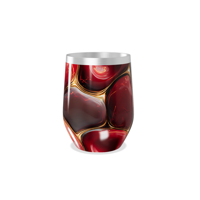 Copo Térmico Slim - Vermelho Marmorizado