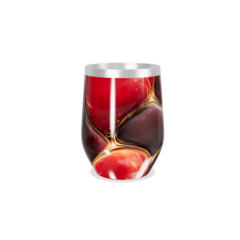 Copo Térmico Slim - Vermelho Marmorizado