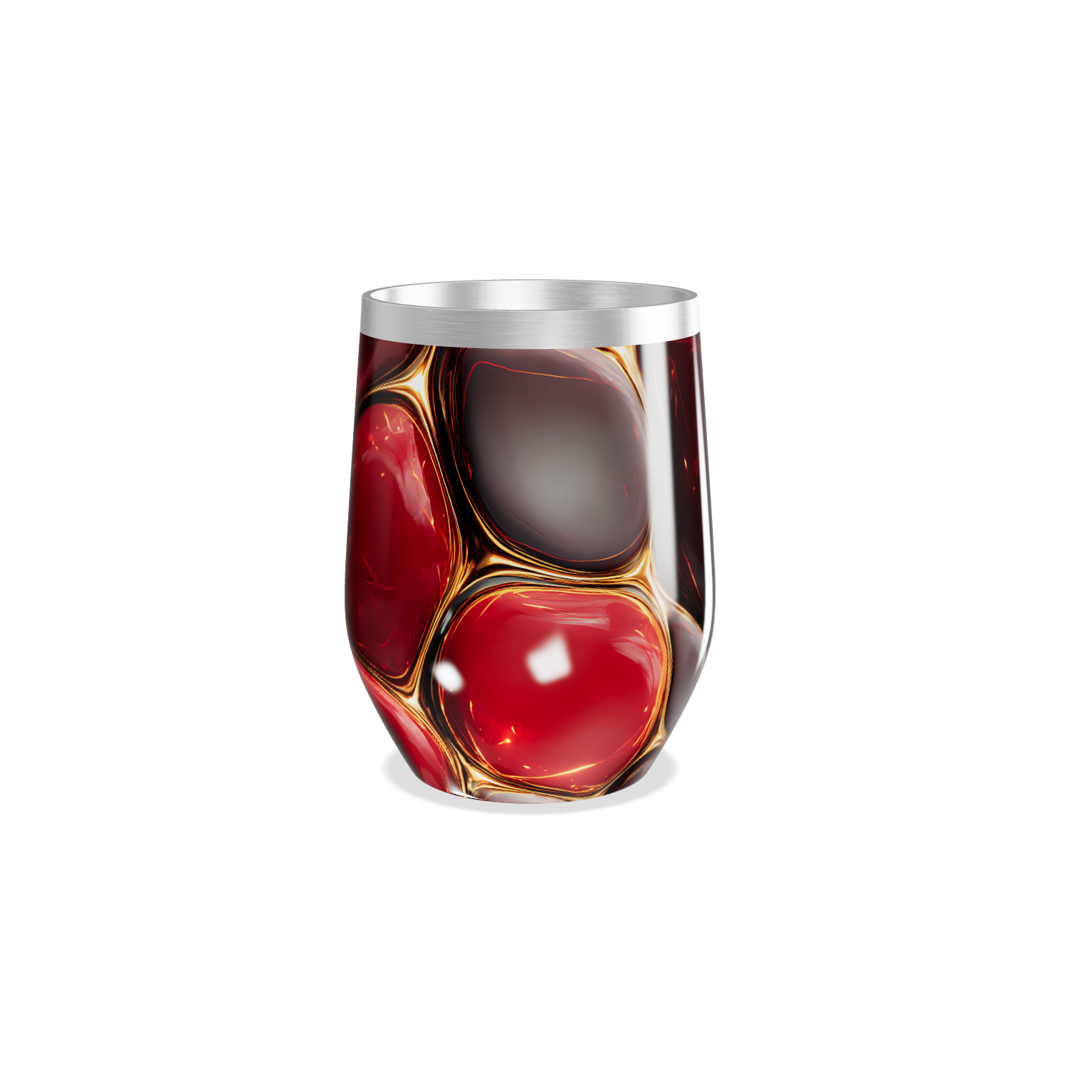 Copo Térmico Slim - Vermelho Marmorizado