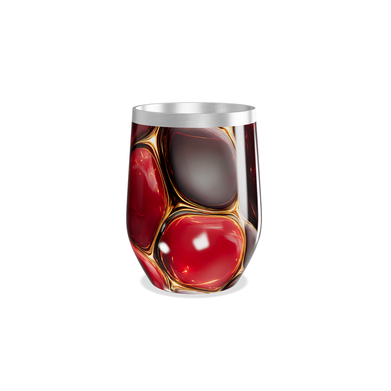 Copo Térmico Slim - Vermelho Marmorizado