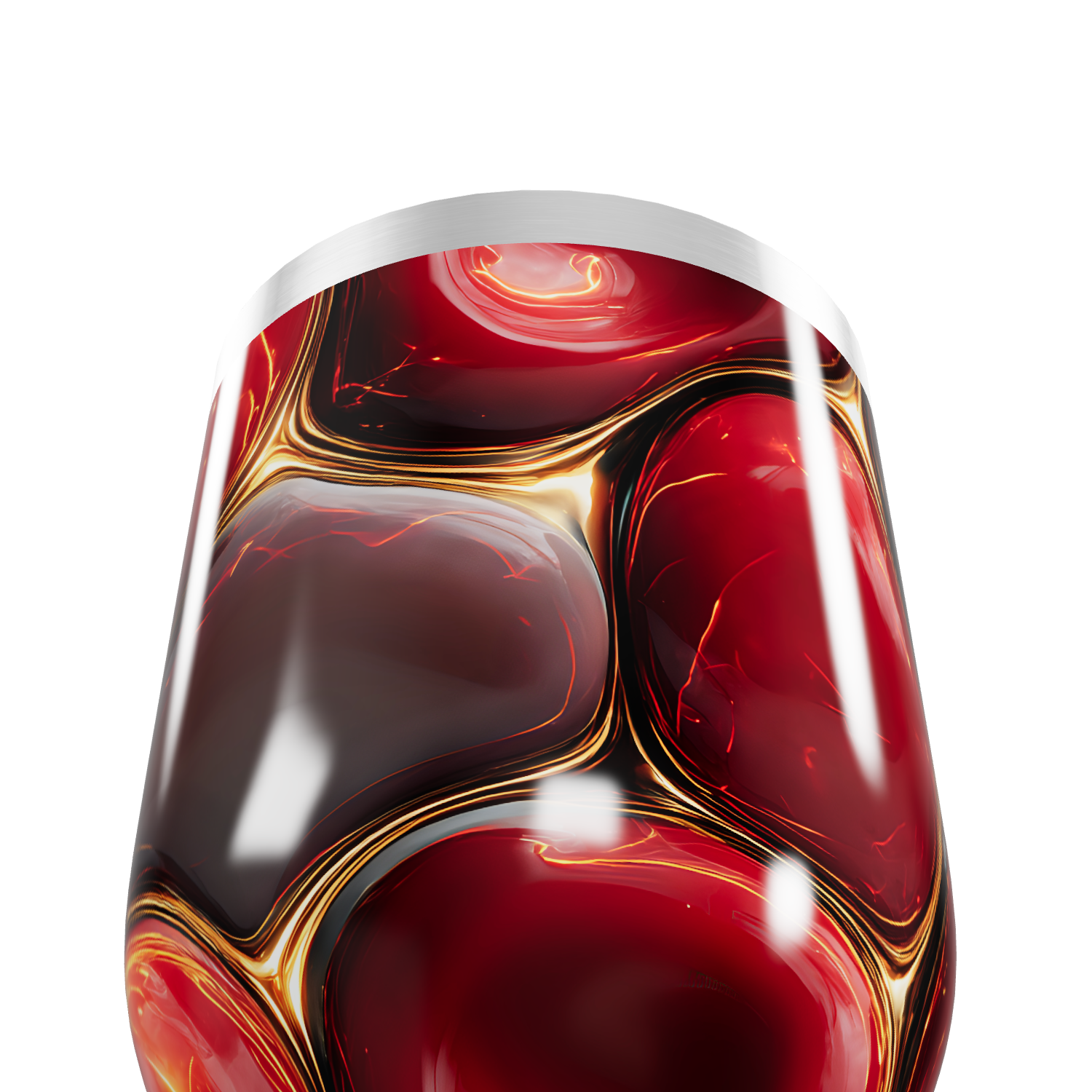 Copo Térmico Slim - Vermelho Marmorizado