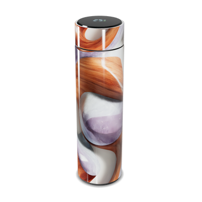 Garrafa Térmica Touch - Estampa Abstrata Madeira