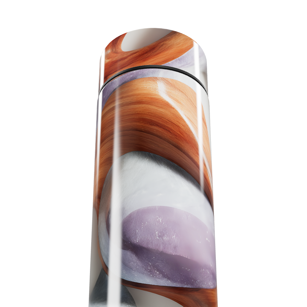 Garrafa Térmica Touch - Estampa Abstrata Madeira