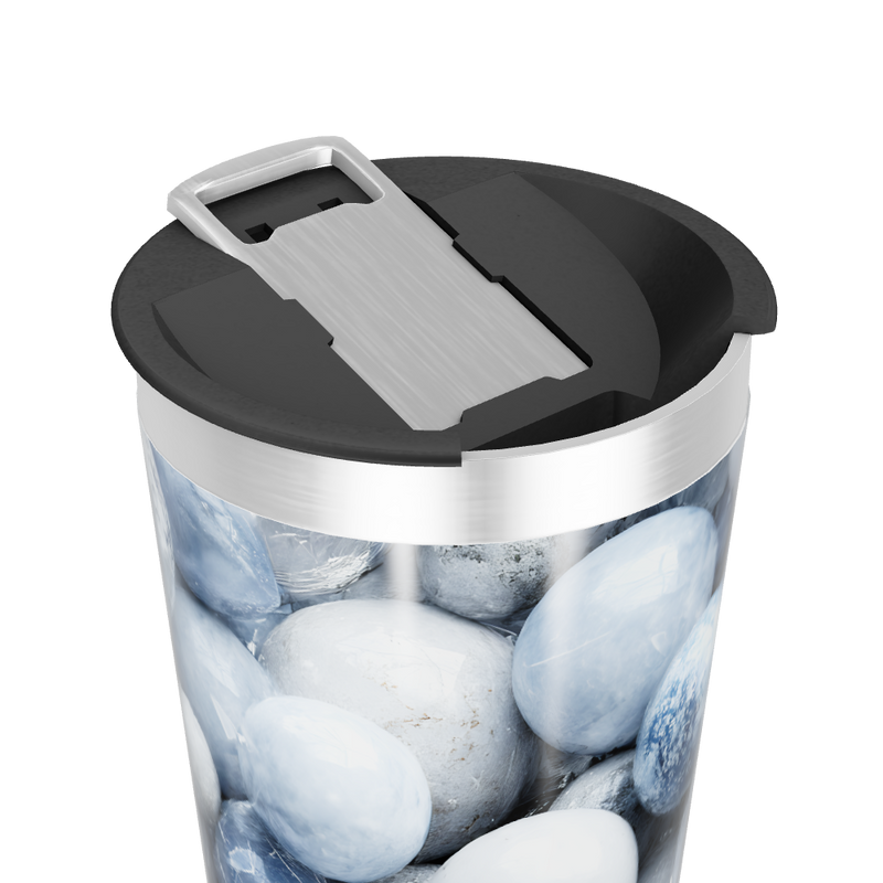 Copo Térmico - Bolas Azuis e Brancas