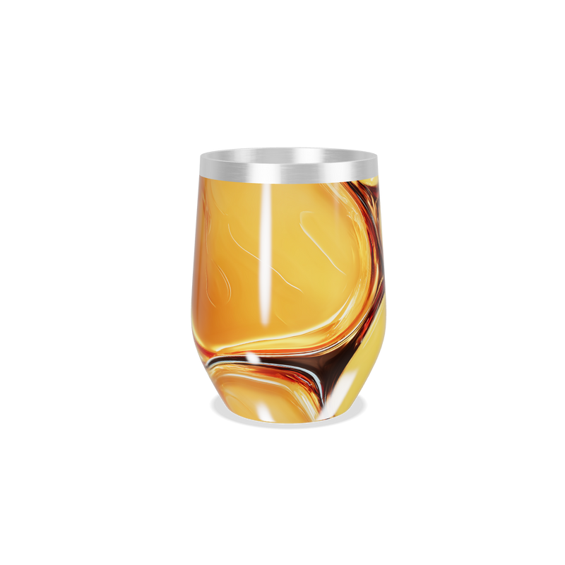 Copo Térmico Slim - Design Abstrato Amarelo