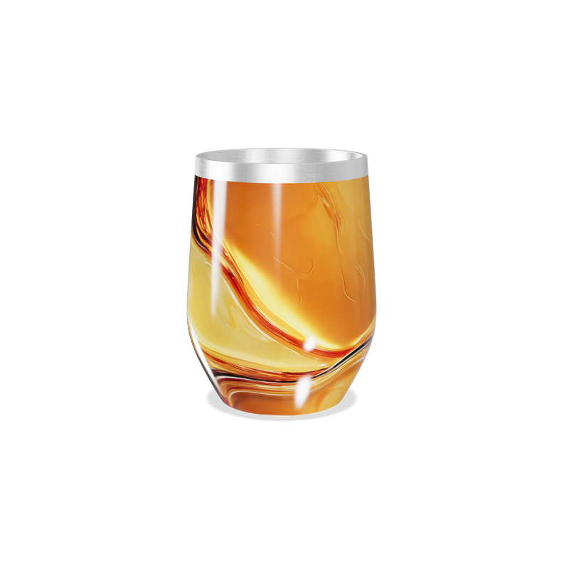 Copo Térmico Slim - Design Abstrato Amarelo