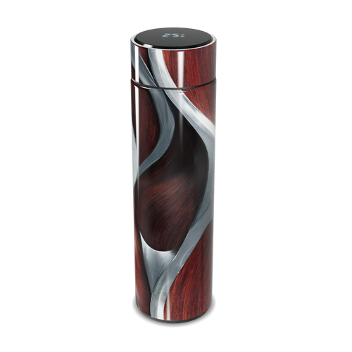 Garrafa Térmica Touch - Madeira Inox