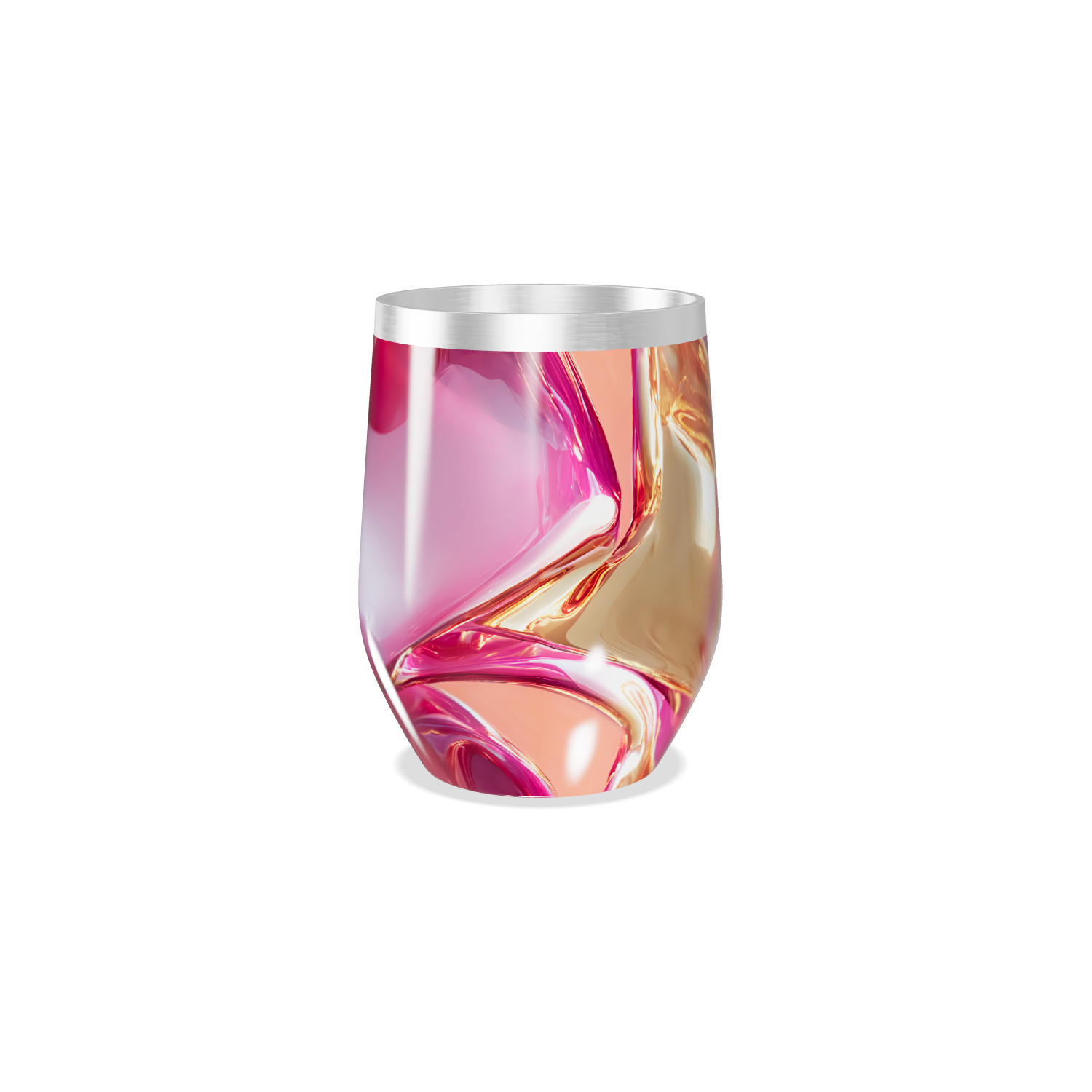 Copo Térmico Slim - Estampa Abstrata Colorida