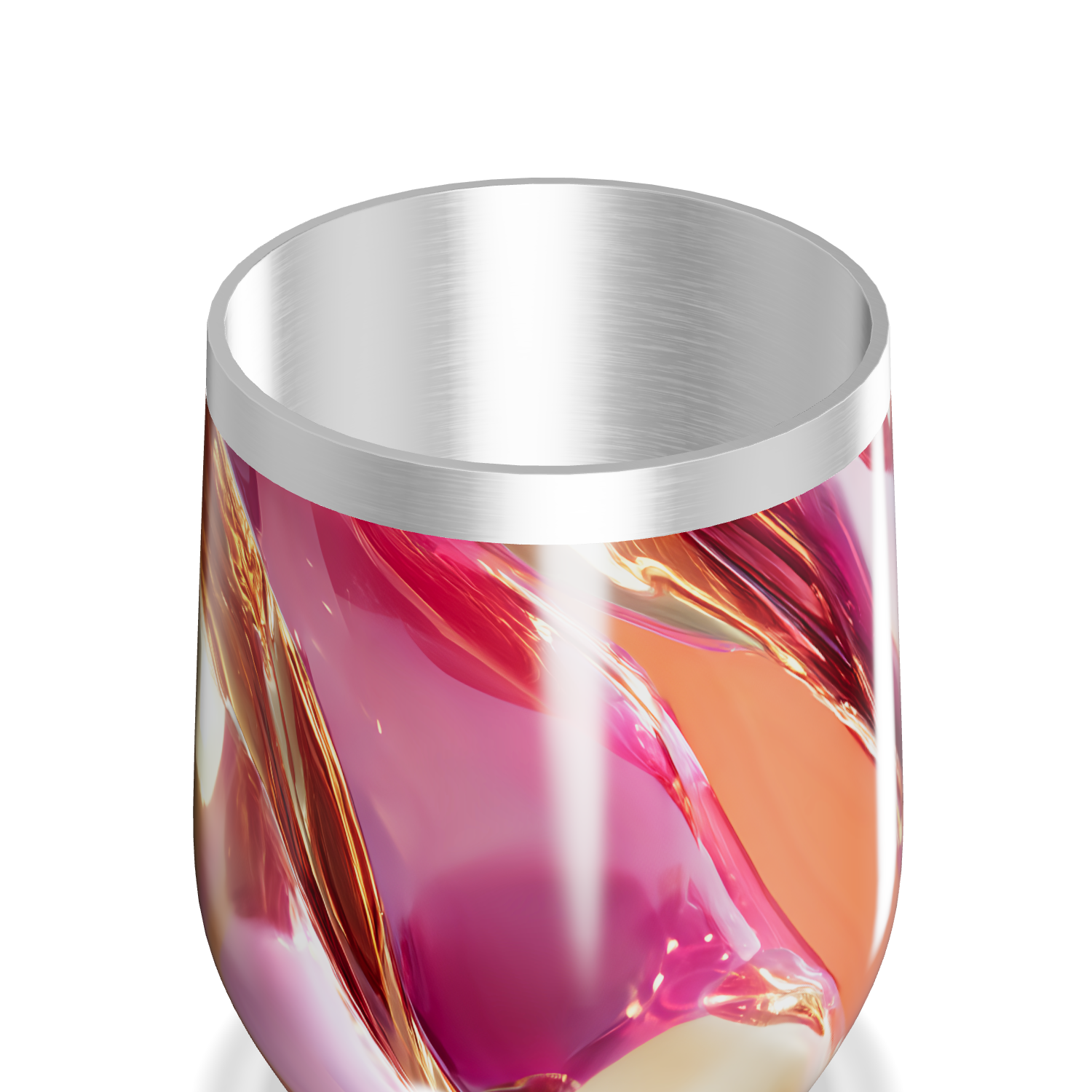 Copo Térmico Slim - Estampa Abstrata Colorida