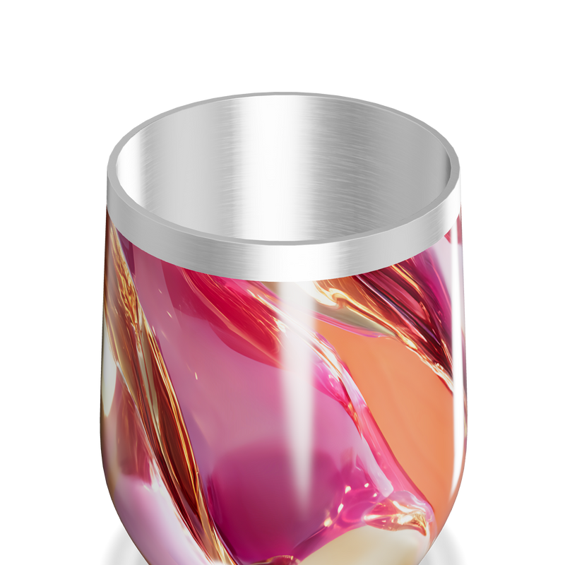 Copo Térmico Slim - Estampa Abstrata Colorida