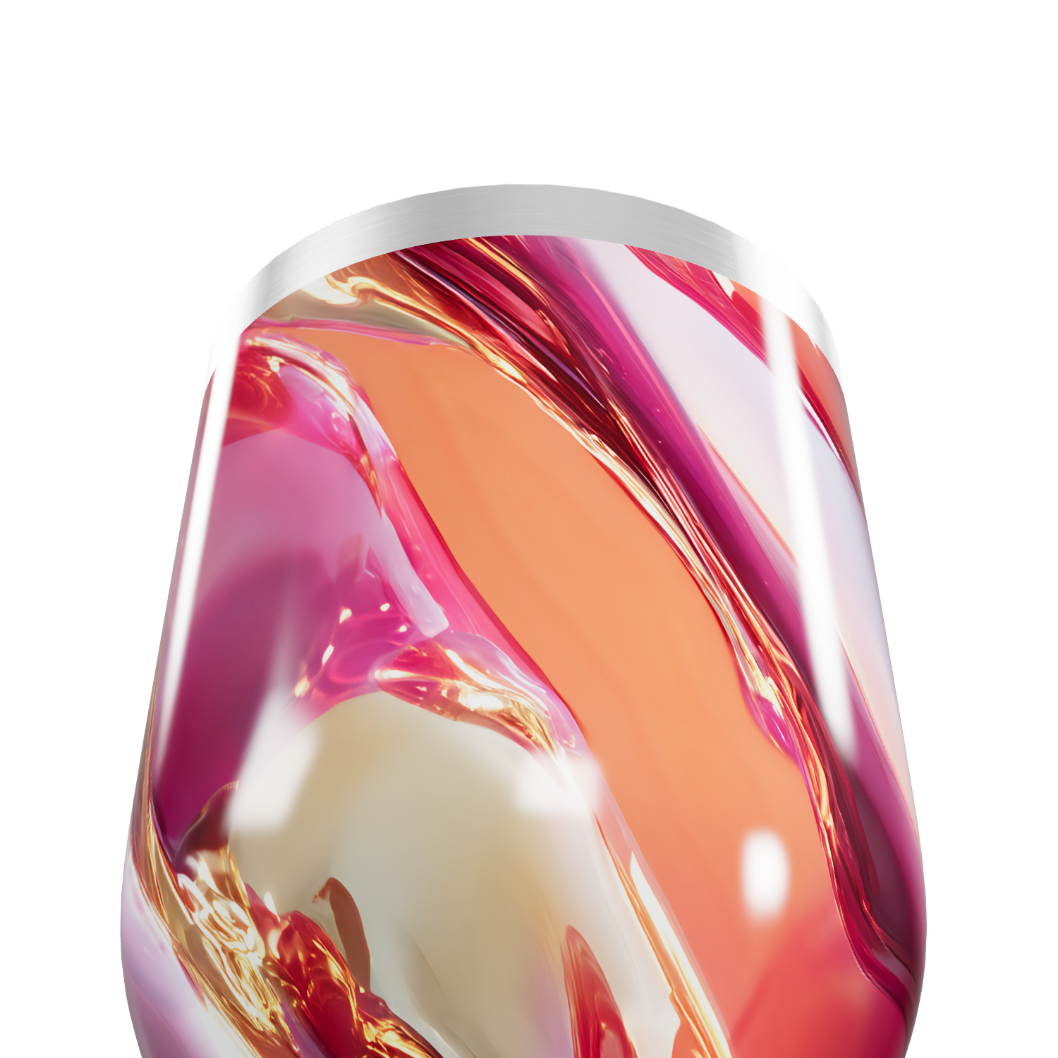 Copo Térmico Slim - Estampa Abstrata Colorida