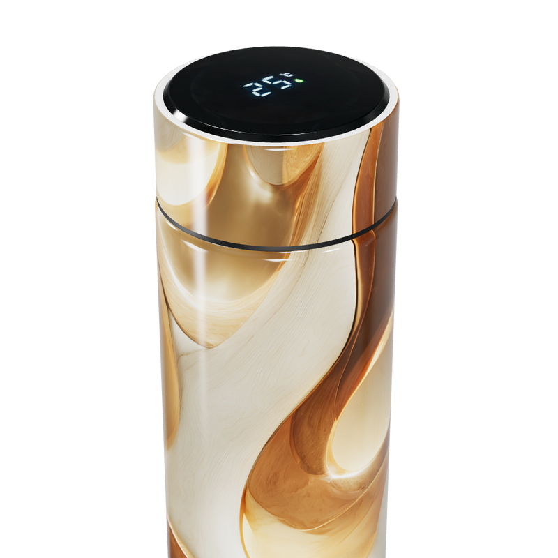 Garrafa Térmica Touch - Com estampa amadeirada