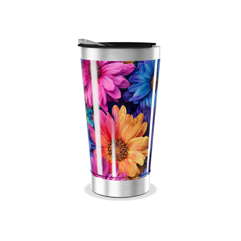 Copo Térmico - Flores Coloridas