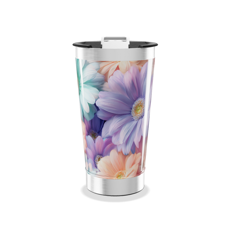 Copo Térmico - Estampa Floral Colorida