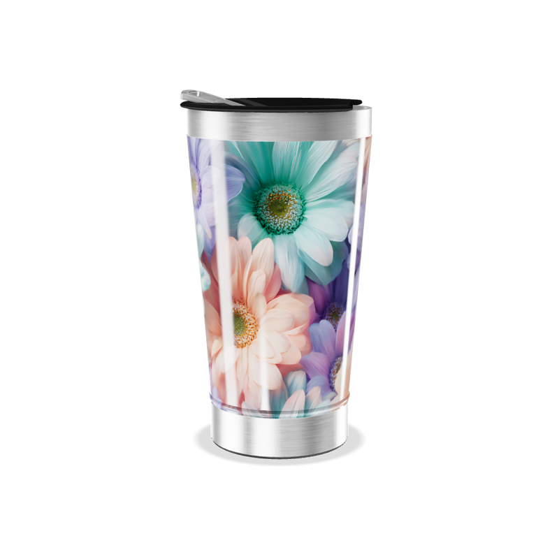 Copo Térmico - Estampa Floral Colorida