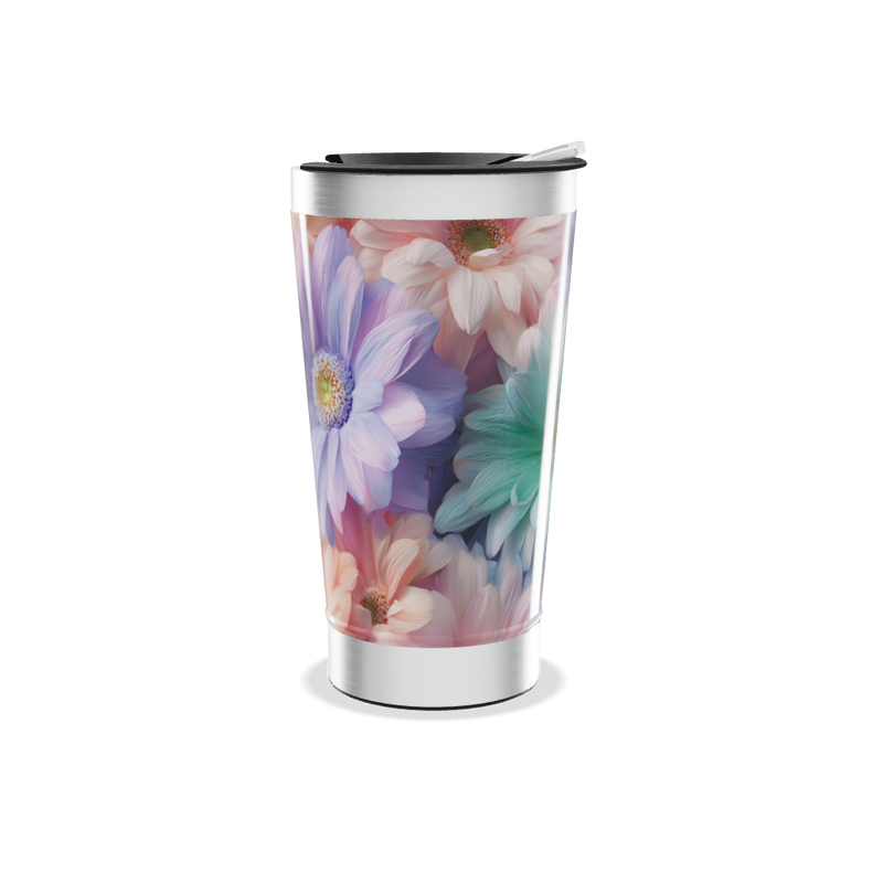 Copo Térmico - Estampa Floral Colorida